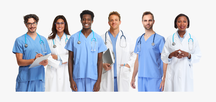 Clip Art Lrs Professional Group Diverse - Healthcare Professionals, Transparent Clipart