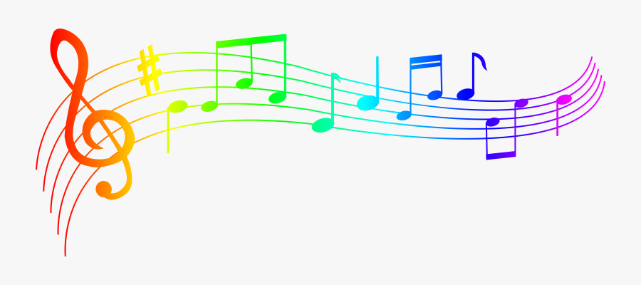 Colorful Music Clipart - Colorful Transparent Background Music Notes, Transparent Clipart