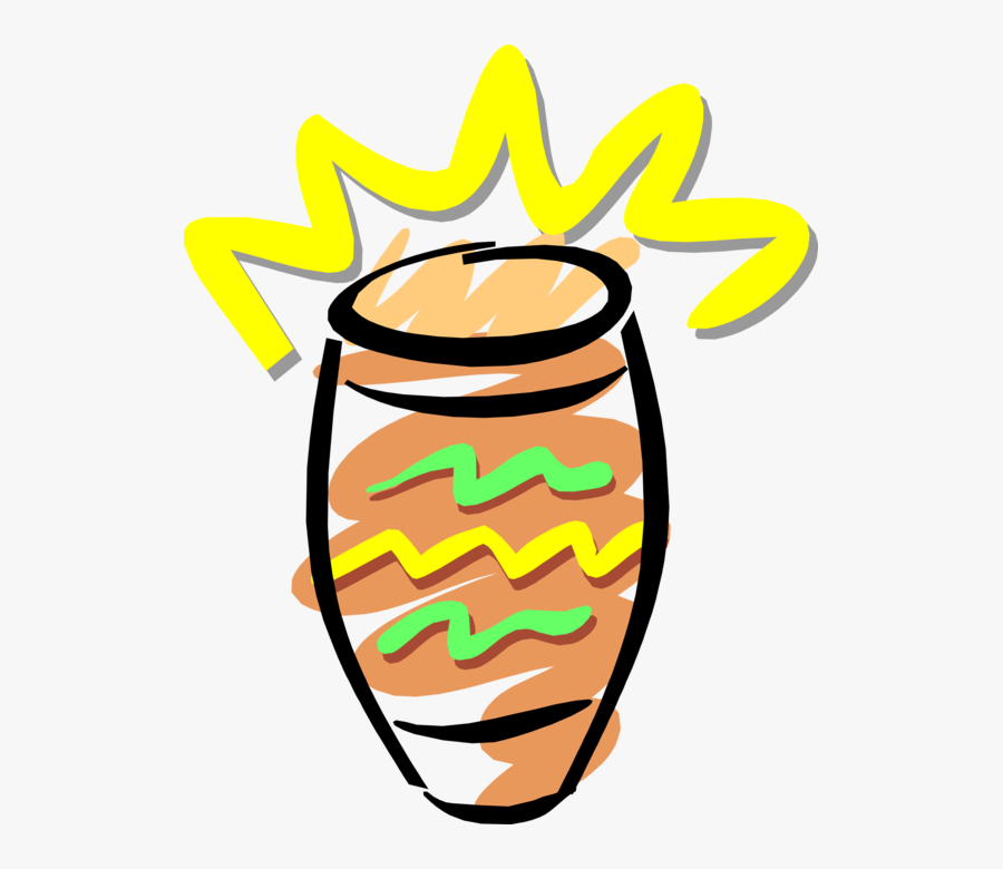 Vector Illustration Of Bongo Drums Percussion Instrument, Transparent Clipart