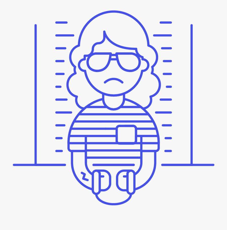 Transparent Pimp Glasses Png - Png Female Prisoner Logo, Transparent Clipart