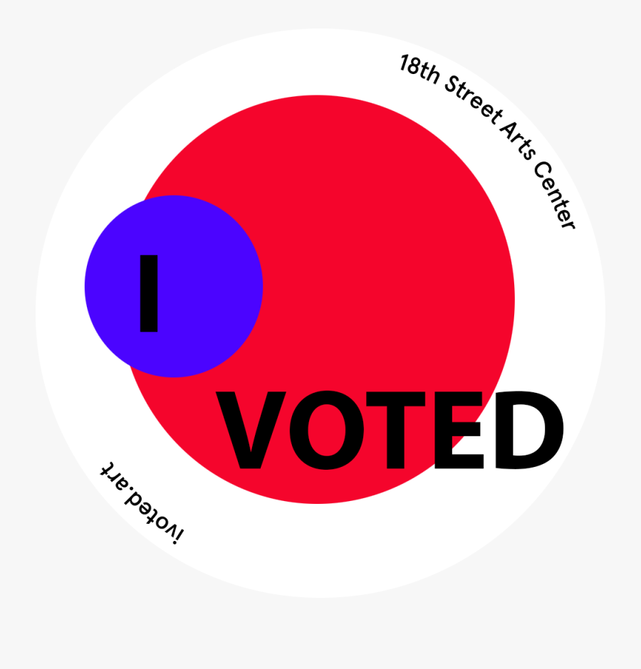 I Voted Sticker Template Mh - Circle, Transparent Clipart