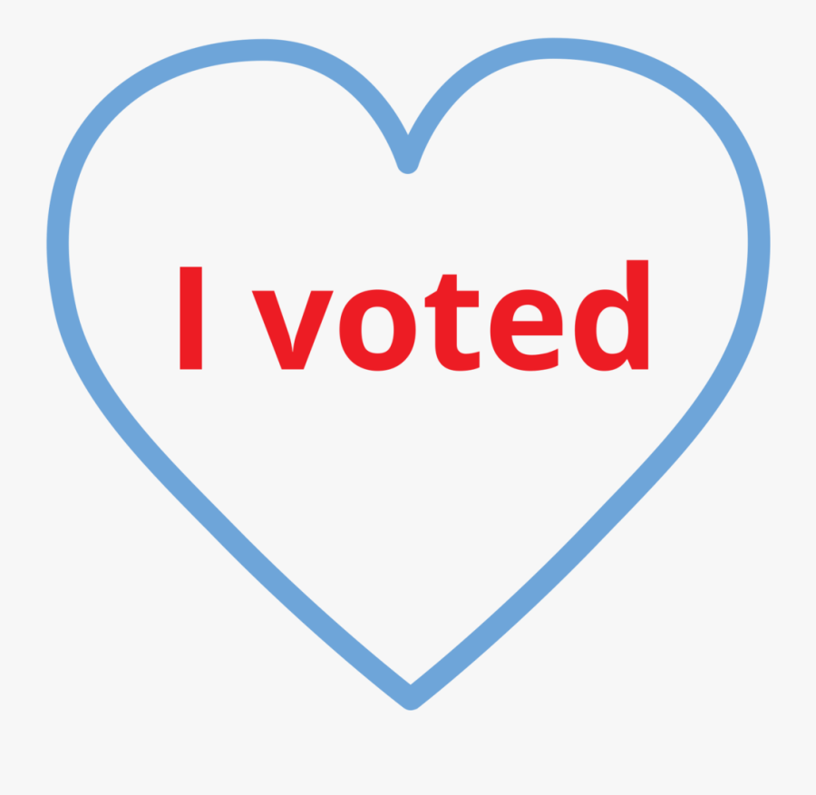 I Voted Png - Heart, Transparent Clipart