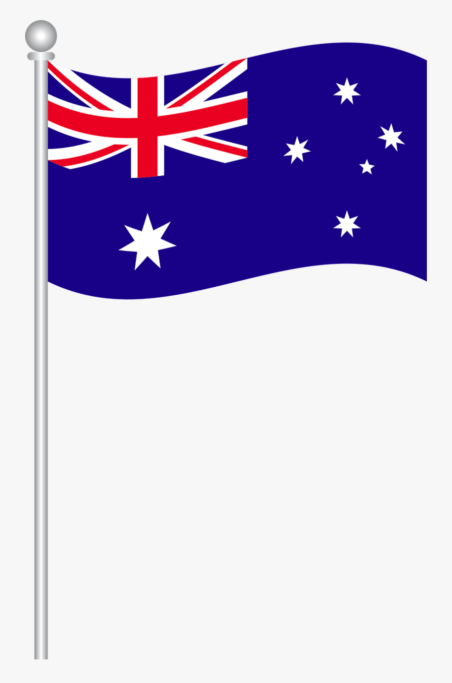 New Zealand Flag Png Clipart , Png Download - Australia Flag White Background, Transparent Clipart