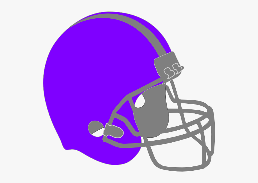 Helmet Clipart Purple - Black Football Helmet Png, Transparent Clipart