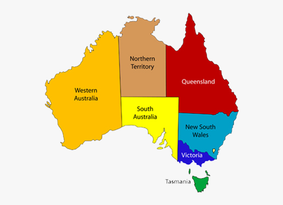 Australian States, Transparent Clipart