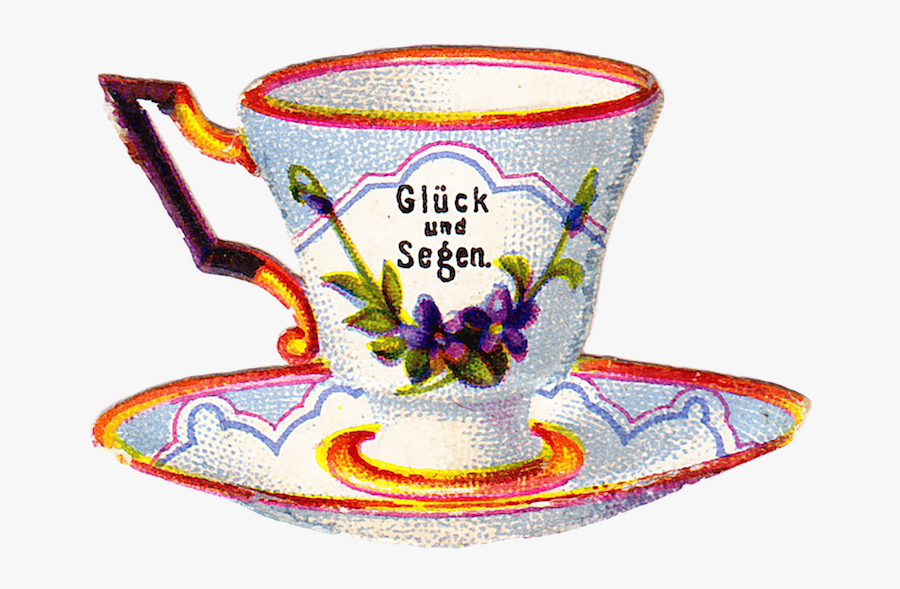 Transparent Vintage Tea Cup Png - Teacup, Transparent Clipart