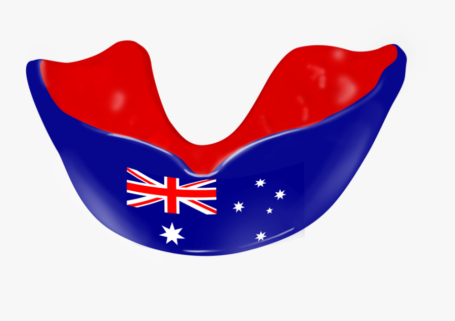 Australian Flag Mouthguards, Transparent Clipart