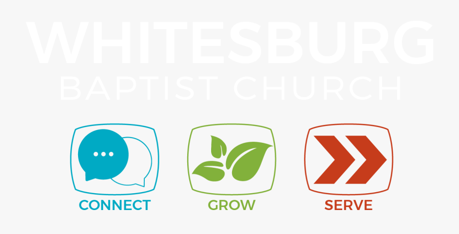 Whitesburg Baptist Church - Connect Grow Serve Icons Transparent, Transparent Clipart