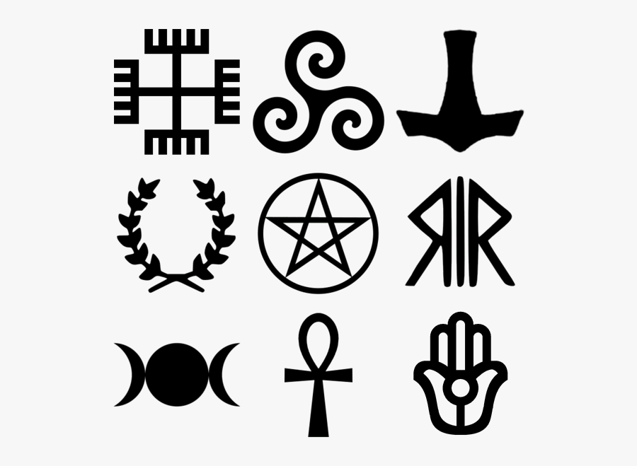 Pagan Religions Symbols - Pagan Symbols, Transparent Clipart