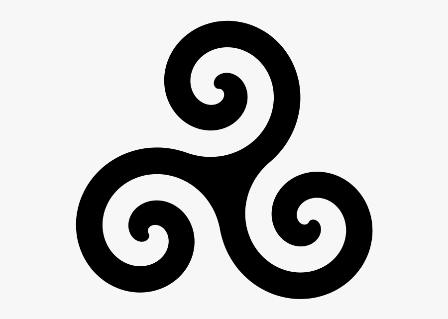 Clip Art Pagan And Their Meanings - Triskel Breton, Transparent Clipart