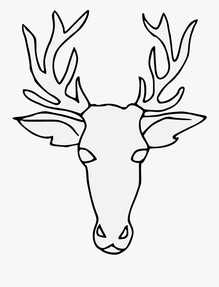 Drawn Antler Traceable - Drawing, Transparent Clipart