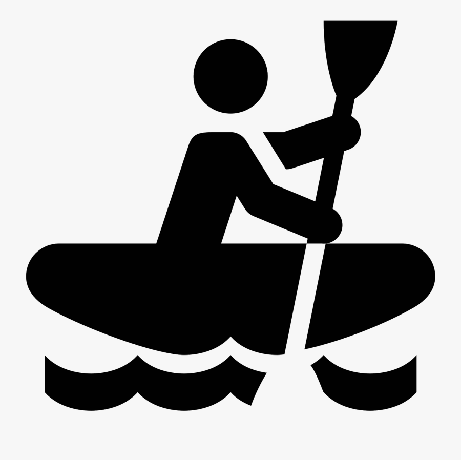 Kayaking - Kayaking Icon, Transparent Clipart