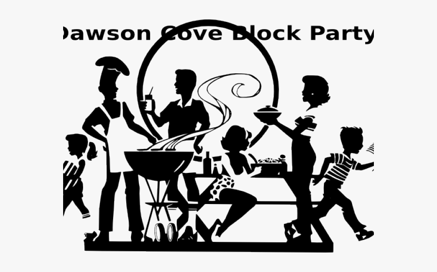 Neighborhood Party Cliparts - Black Family Reunion Clipart, Transparent Clipart