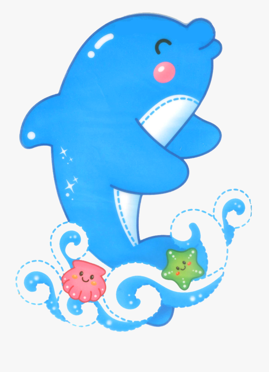 Clipart Dolphin Marine Biology - Cartoon, Transparent Clipart