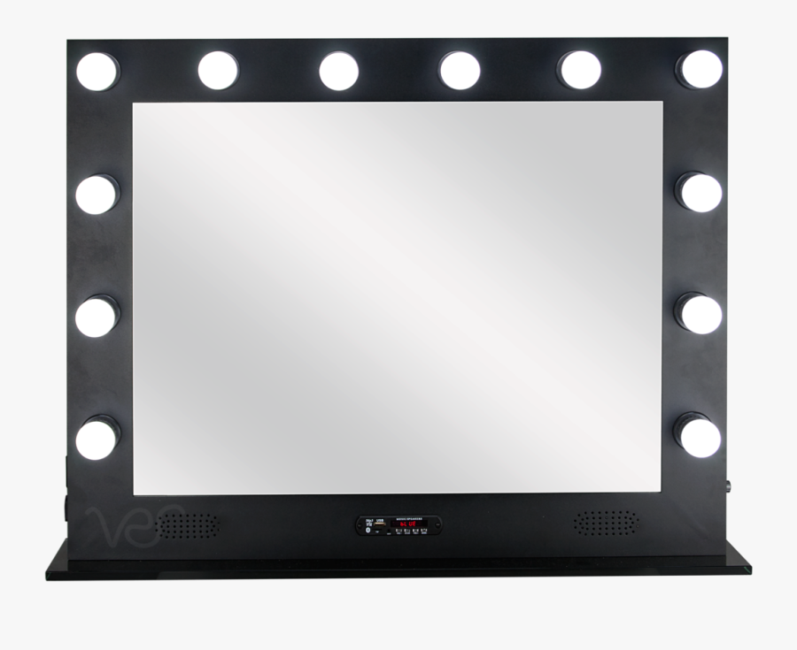 Mirror Png Vanity - Makeup Mirror With Led Lights, Transparent Clipart