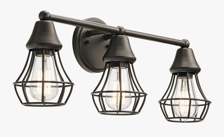 Bayley 3 Light Bayley Vanity With Edison Bulbs Included - Light Fixture, Transparent Clipart