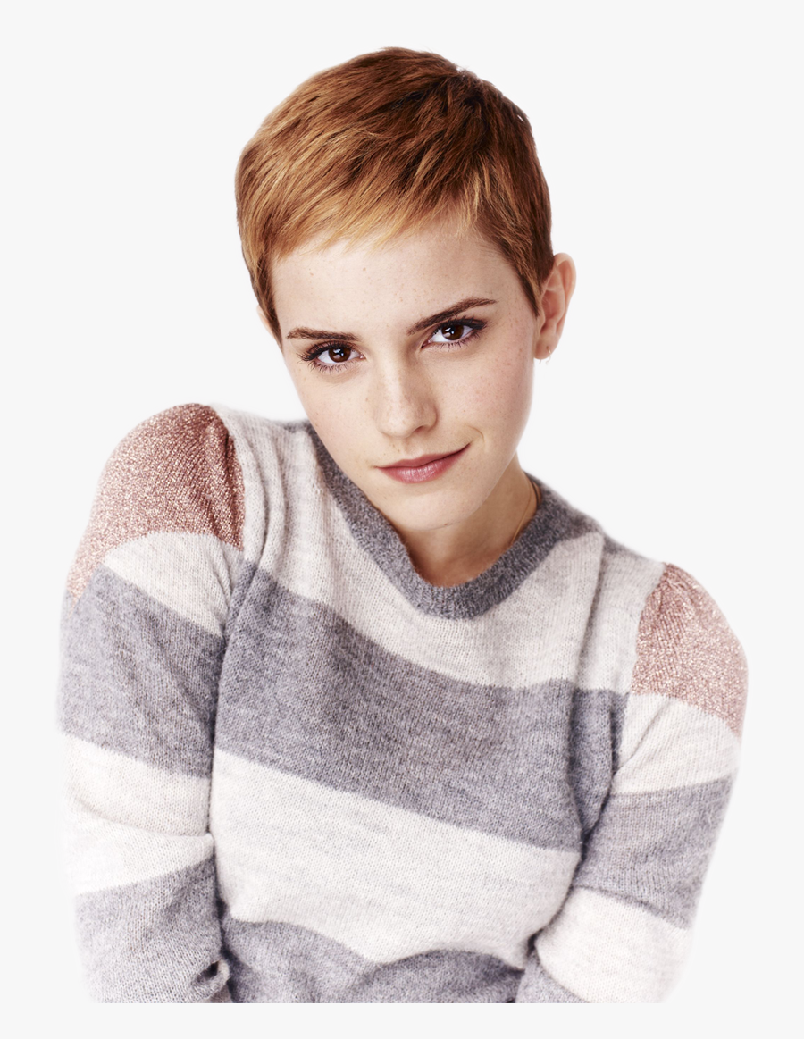 Clip Art Emma Watson Pixie - Emma Watson Short Pixie, Transparent Clipart
