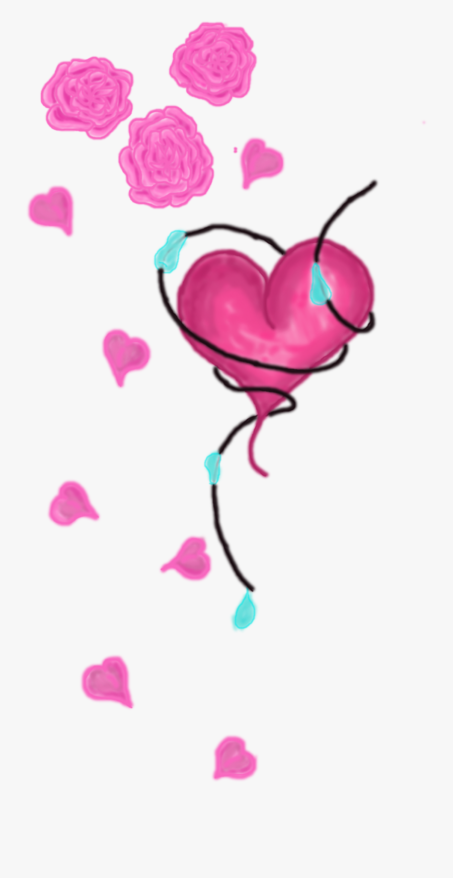Rose Heart By Sky Star Pixie, Transparent Clipart
