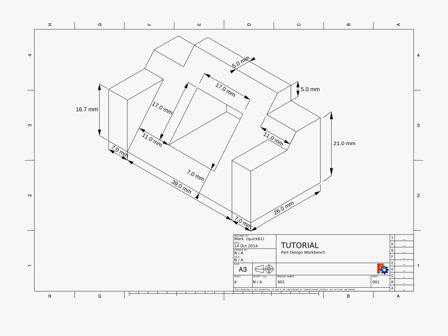 Engineering Clipart Cad - Dessin Technique D Une Piece, Transparent Clipart