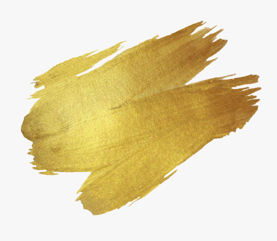 Transparent Smudge Clipart - Transparent Gold Brush Stroke Png, Transparent Clipart