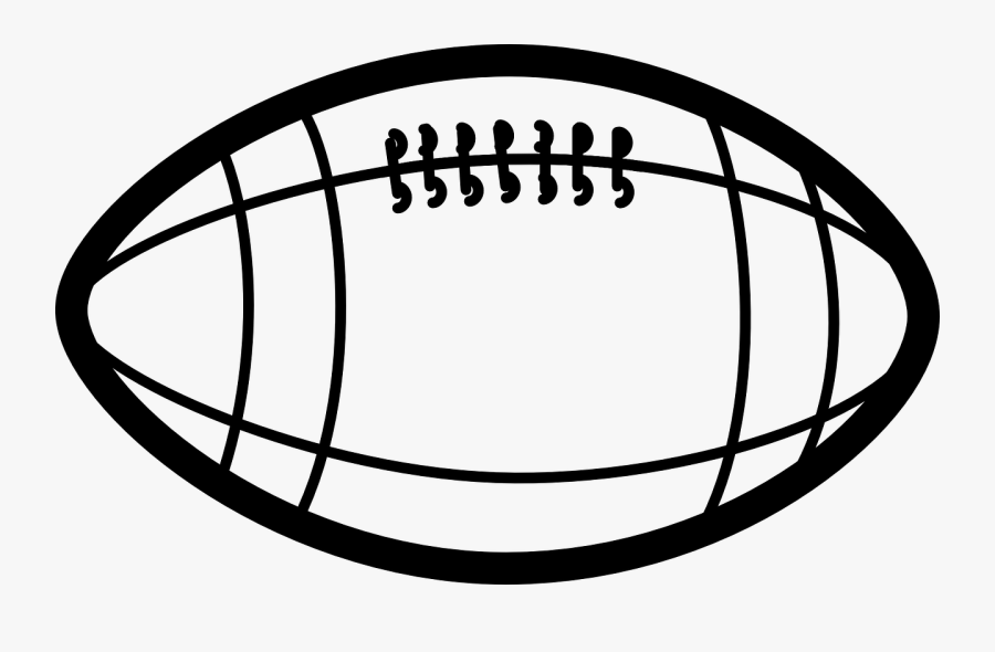 American Football Football Egg Free Picture - Football Clipart Black And White, Transparent Clipart