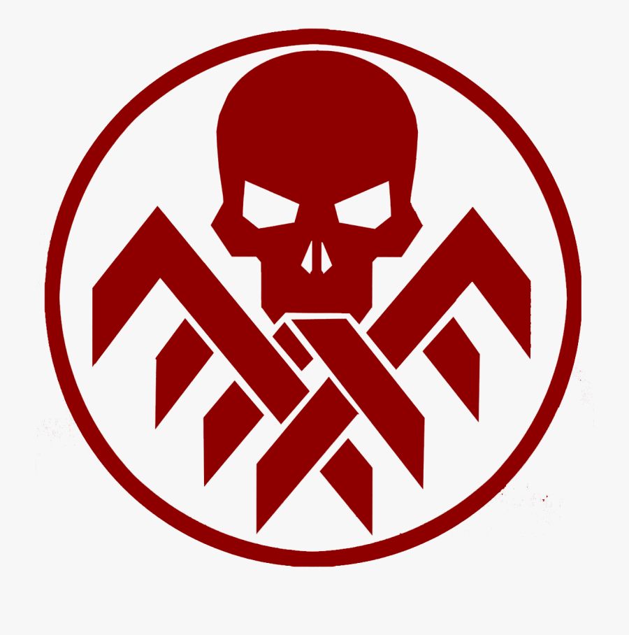 Red Skull Captain America Hydra Logo Marvel Cinematic - Red Skull Marvel Symbol, Transparent Clipart