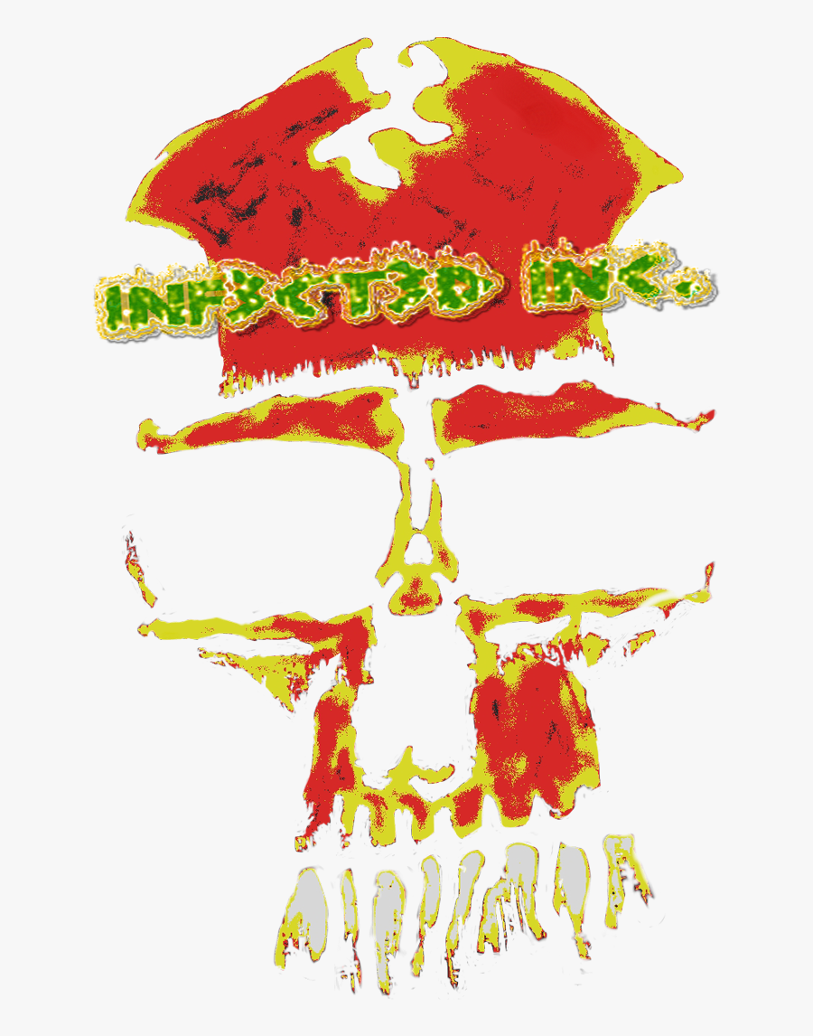Red Skull Png - Illustration, Transparent Clipart
