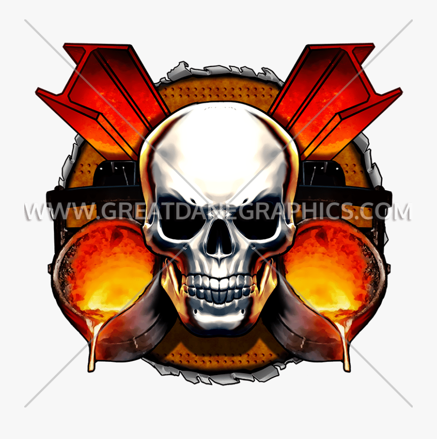 Transparent Factory Worker Clipart - Skull Worker, Transparent Clipart