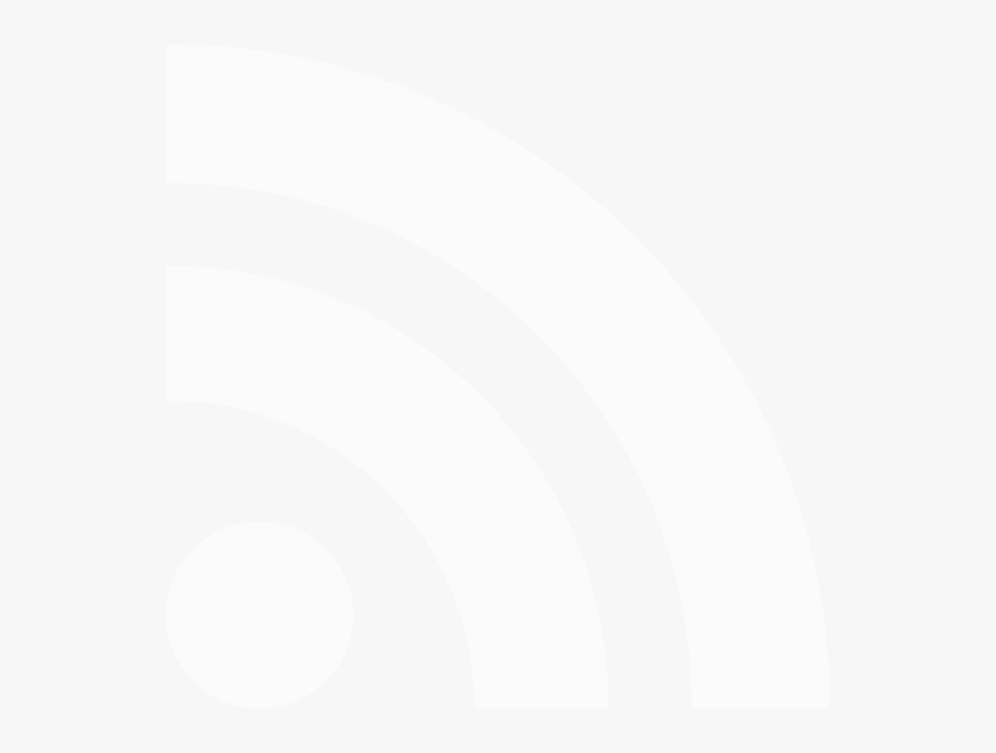 Rss Feed White Svg Clip Arts - Circle, Transparent Clipart