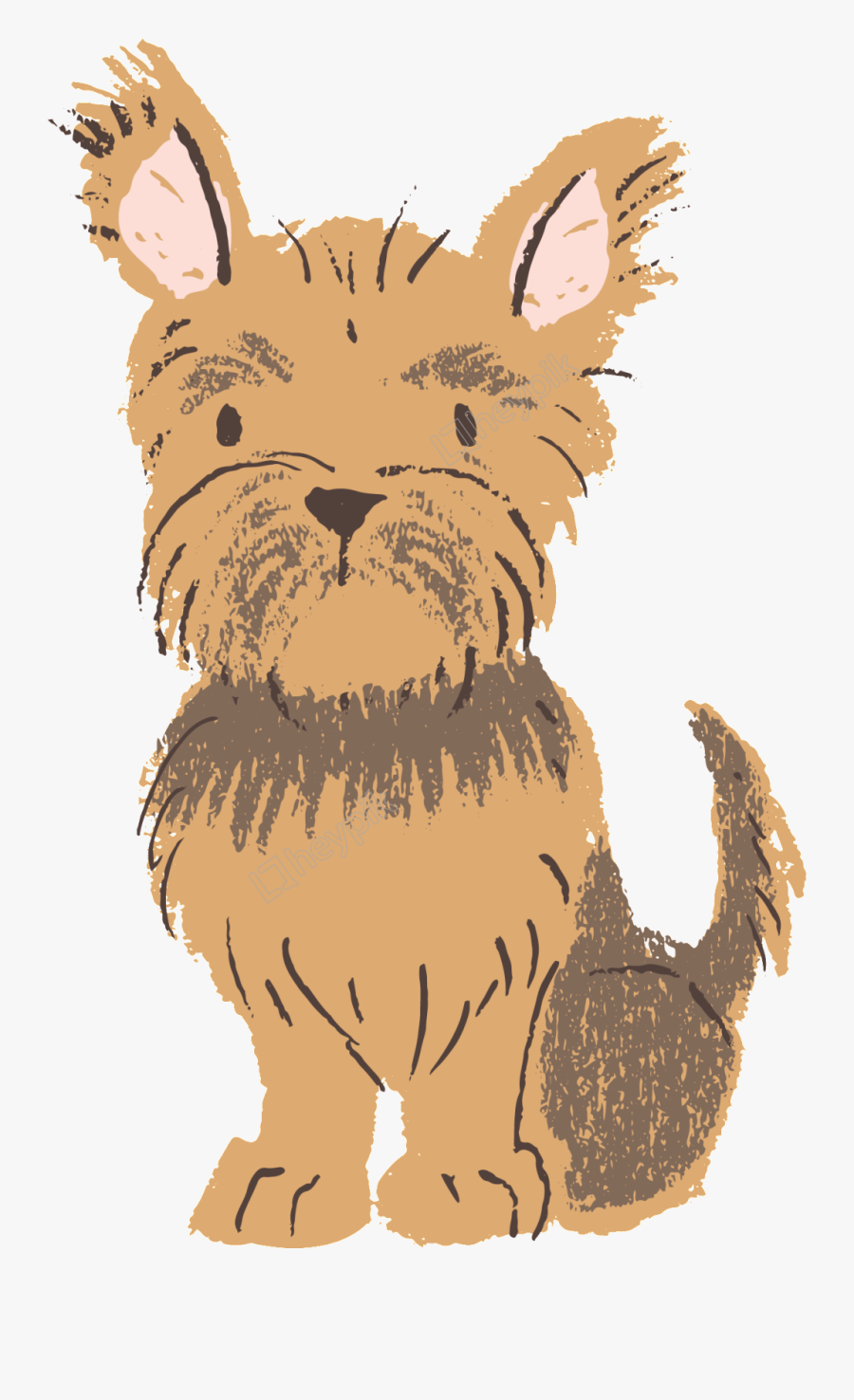 Dogs Vector Hand Drawn - Cartoon, Transparent Clipart