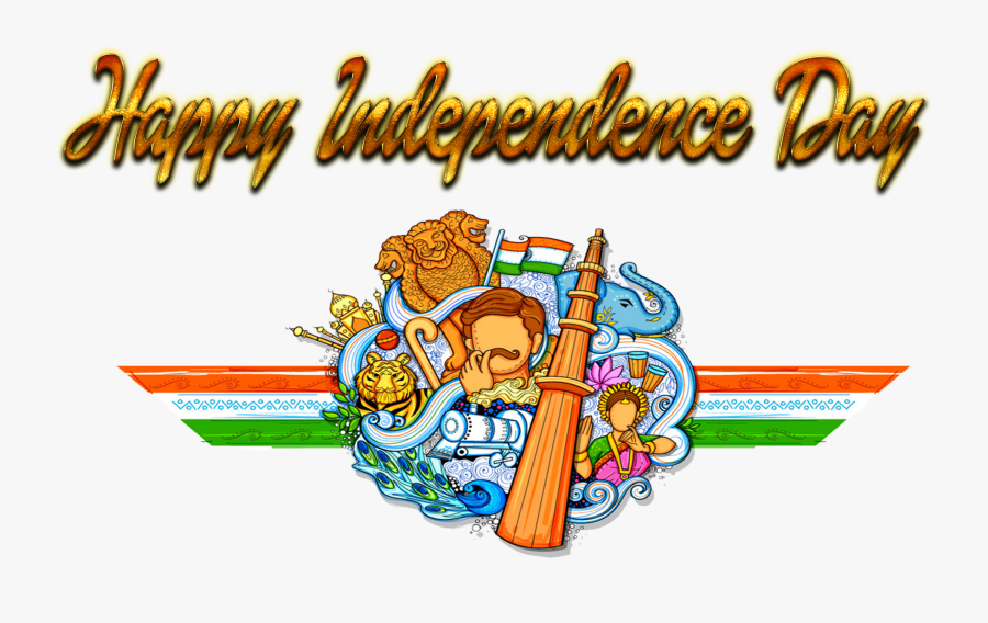 Happy Independence Day Transparent Background - Chandra Shekhar Azad Vector, Transparent Clipart