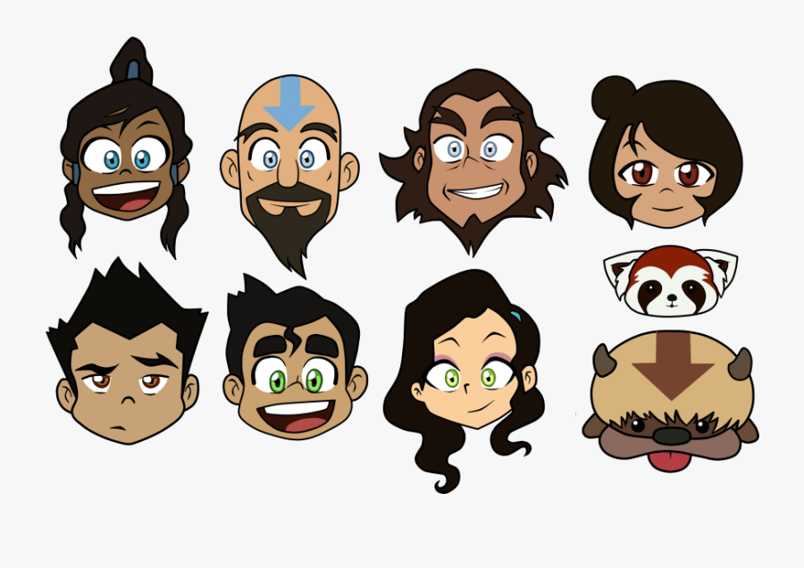 Drawing Avatars The Legend Korra - Avatar The Legend Of Korra Chibi, Transparent Clipart