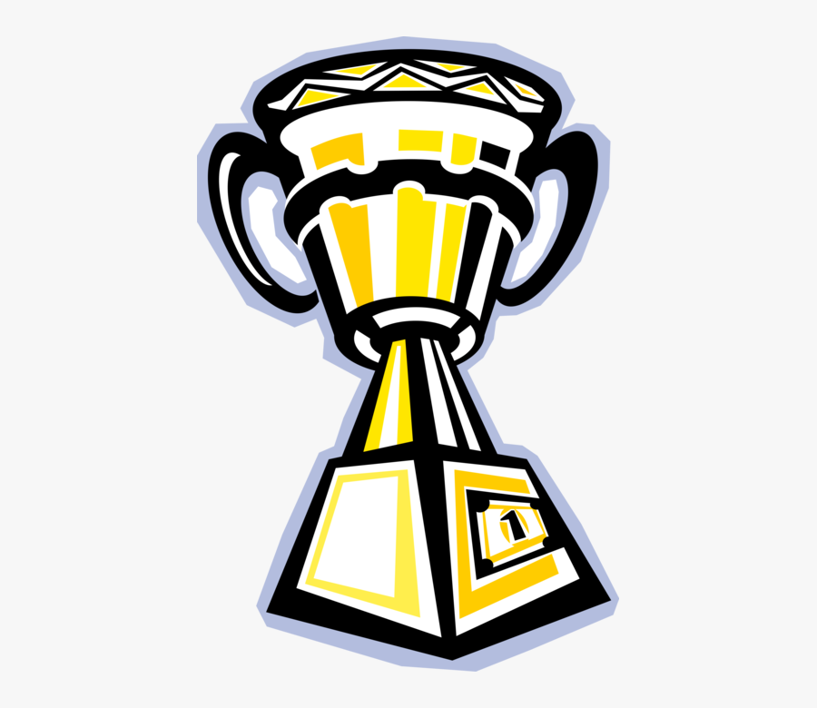 Vector Illustration Of Winner"s Trophy Cup Prize Award - Vector Graphics, Transparent Clipart