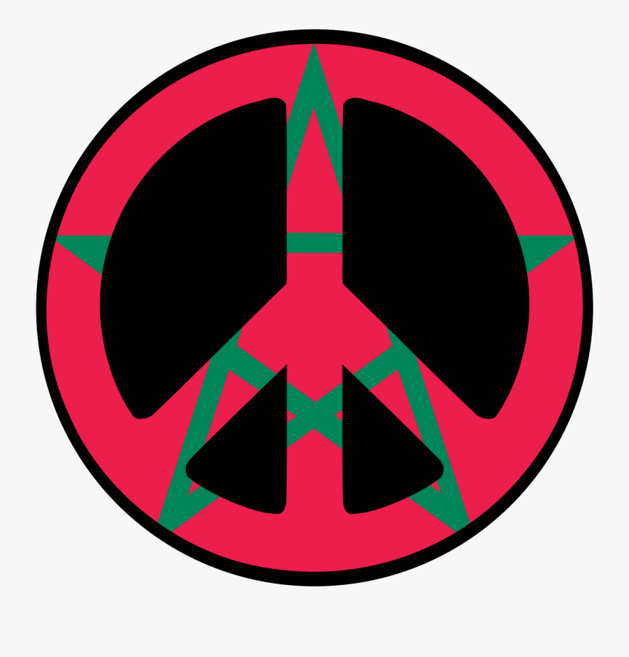 Morocco Flag Pictures - Circle, Transparent Clipart