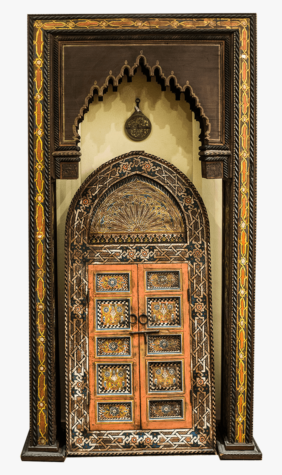 Clip Art Islamic Art La Porte - Arcad En Bois Marocain, Transparent Clipart