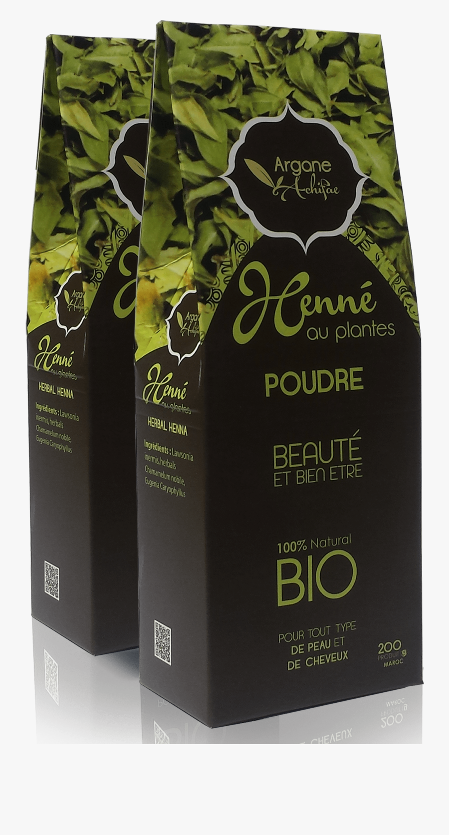 Henna Moroccan With Herbals In Powder 200 Gr - Henna, Transparent Clipart