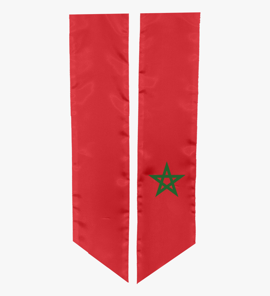 Study Abroad Sash For Morocco - Flag, Transparent Clipart