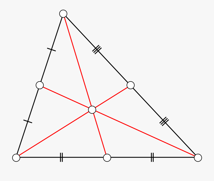 Clip Art Centroid Wikipedia - Mediana Geometria, Transparent Clipart
