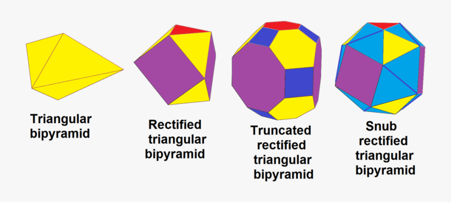 Triangular Bipyramid, Transparent Clipart