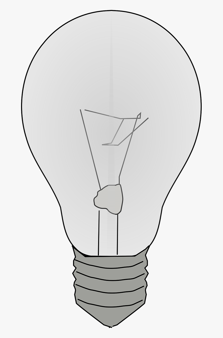 Lightbulb Electric Light Incandescent Free Picture - Incandescent Light Bulb, Transparent Clipart