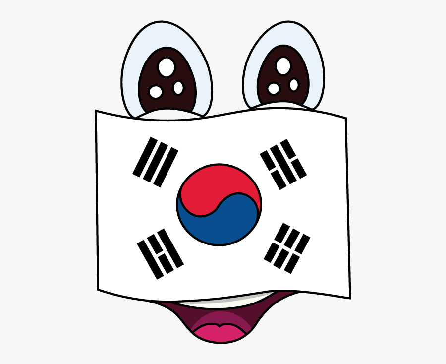 Easy Korean Flag North Draw - Draw South Korea Flag, Transparent Clipart