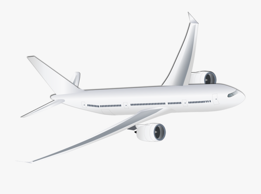 Plane Svg Royalty Free - Aviao Comercial Png, Transparent Clipart