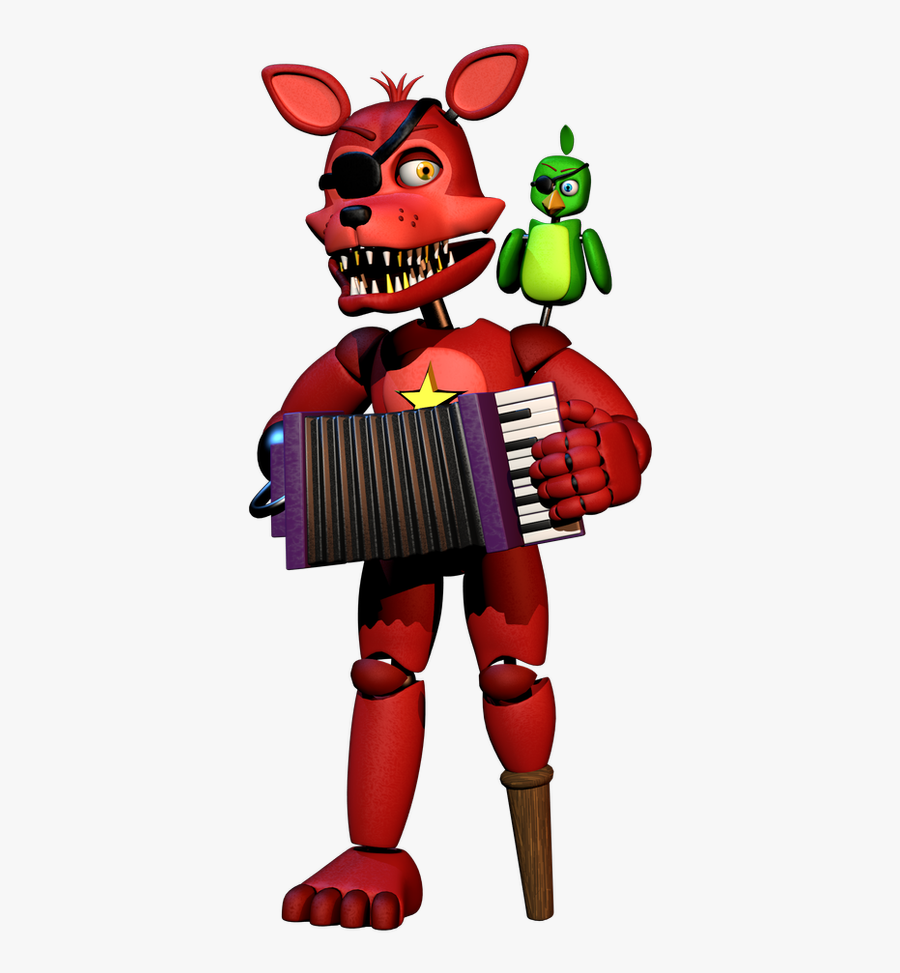 Rockstar Clipart Appreciated - Fnaf 6 Rockstar Foxy, Transparent Clipart