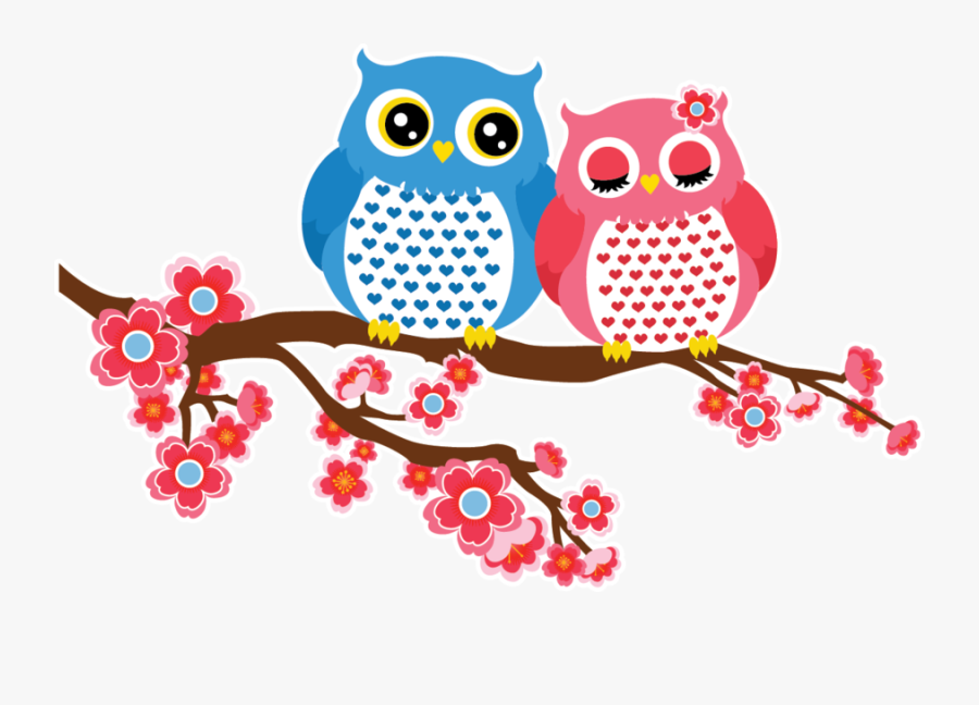 Owls Clipart Couple - Owl Couple Clipart, Transparent Clipart