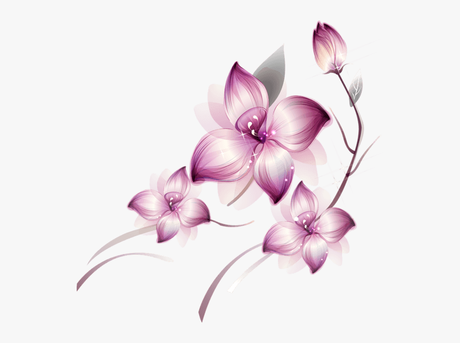 Flowers Purple Group - Beautiful Flowers Png, Transparent Clipart