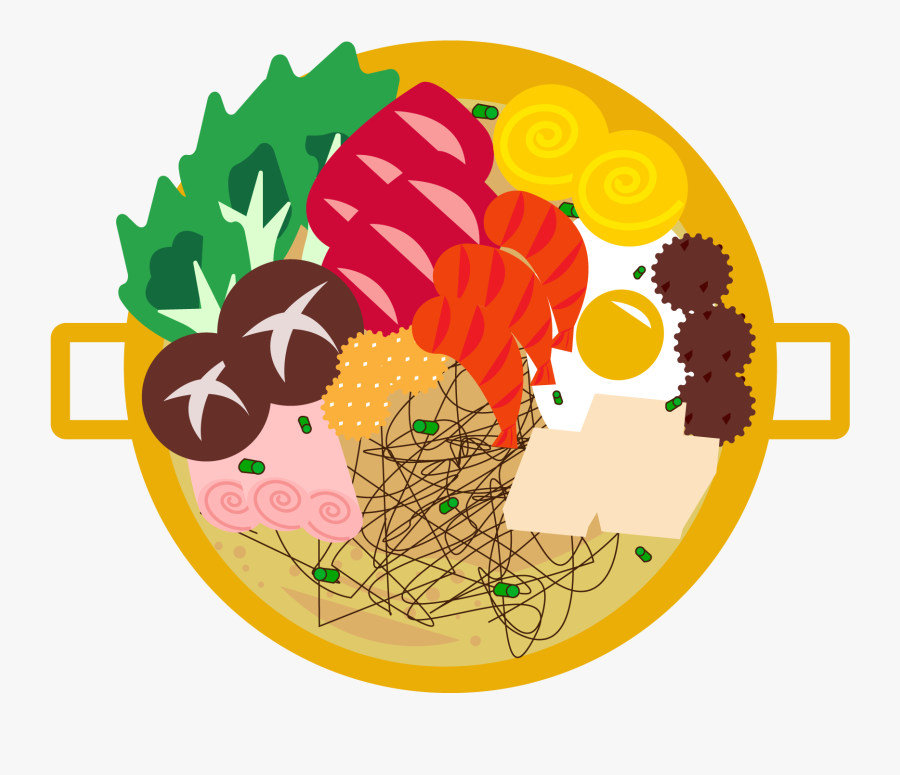 Nouilles De Riz Gourmet Hot Pot Dessinés À La Main - Illustration, Transparent Clipart