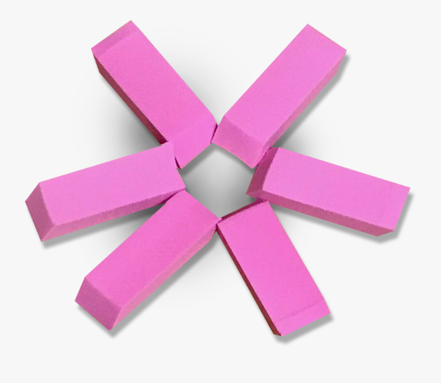 Transparent Pink Eraser Png - Origami Paper, Transparent Clipart