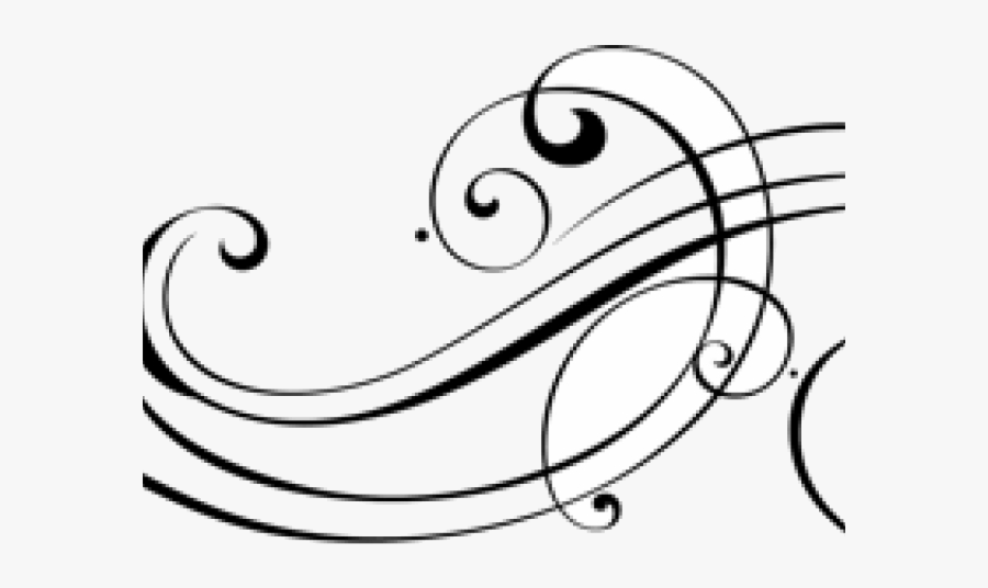 Fancy Lines Design Clipart Transparent Scroll Png - Fancy Clipart Design, Transparent Clipart