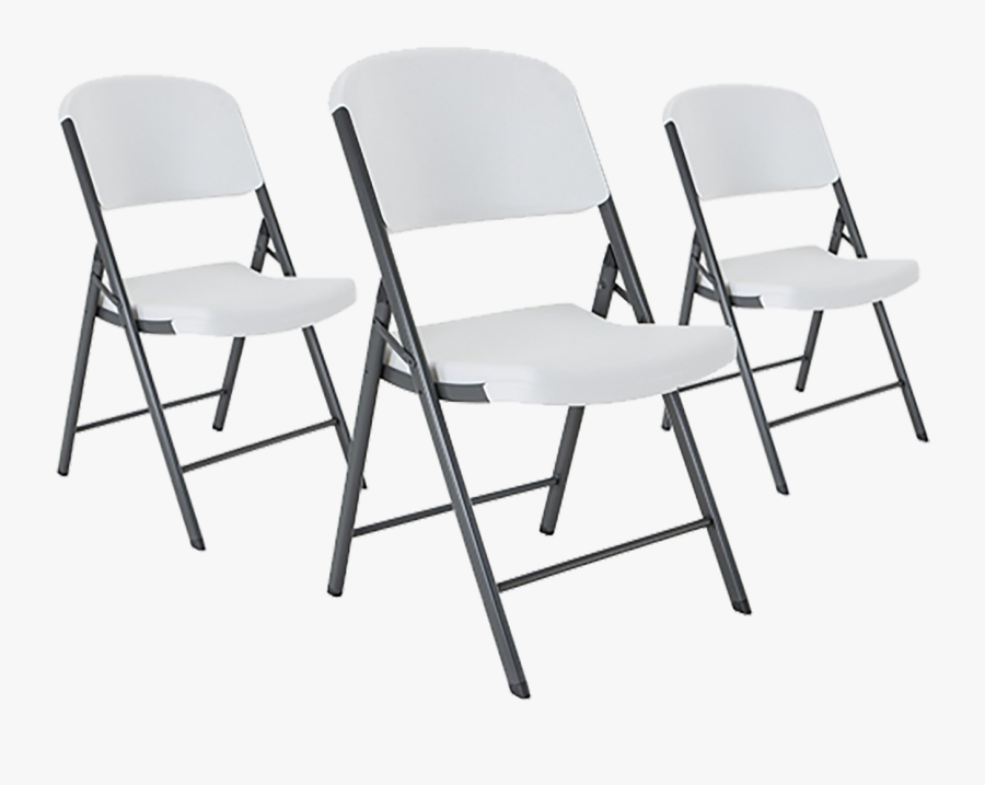 Tables & Chairs - White Granite Folding Chairs, Transparent Clipart