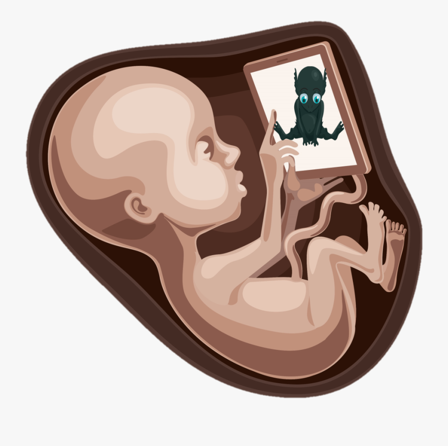 Working Fetus, Transparent Clipart
